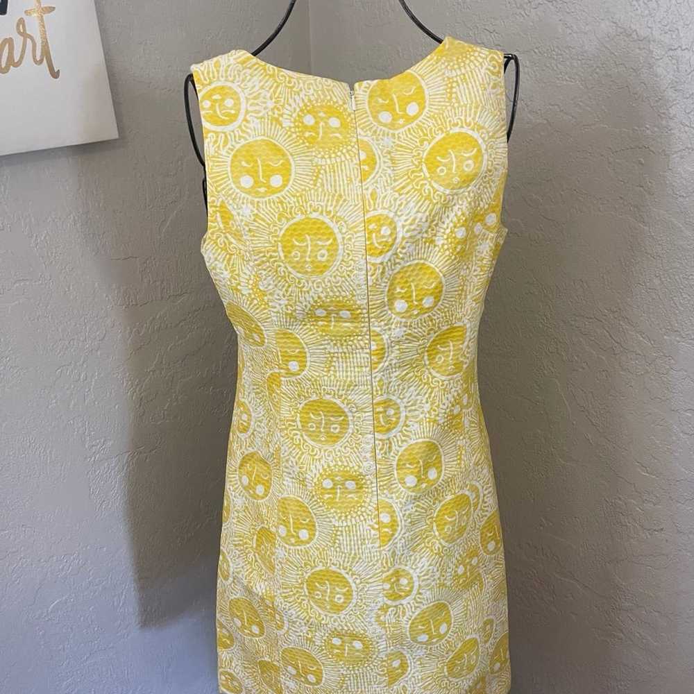 Lilly Pulitzer sunshine faces dress EUC size 4 - image 2