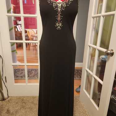 Classy long black dress