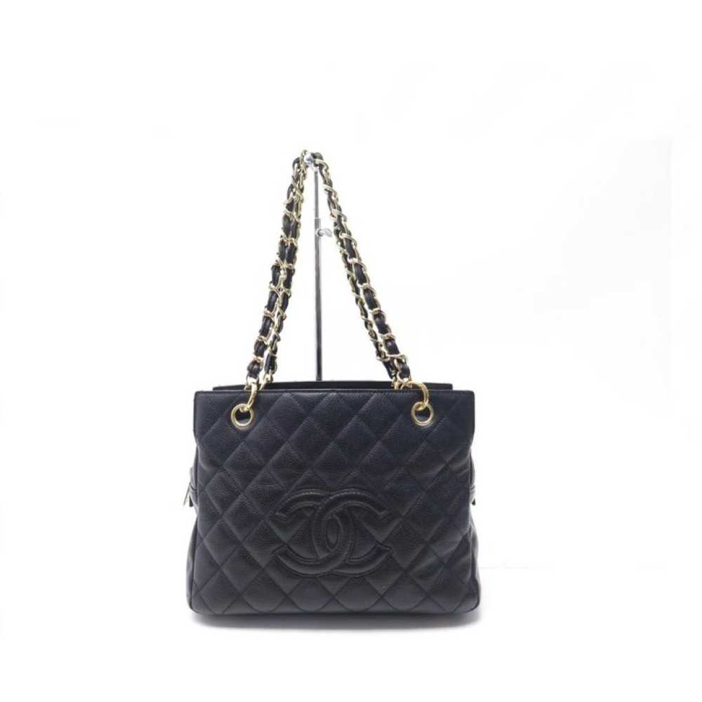 Chanel Petite Shopping Tote leather handbag - image 2