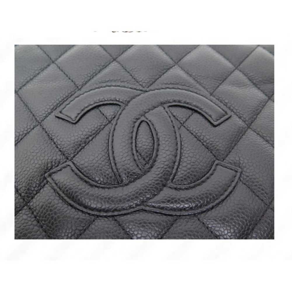 Chanel Petite Shopping Tote leather handbag - image 4