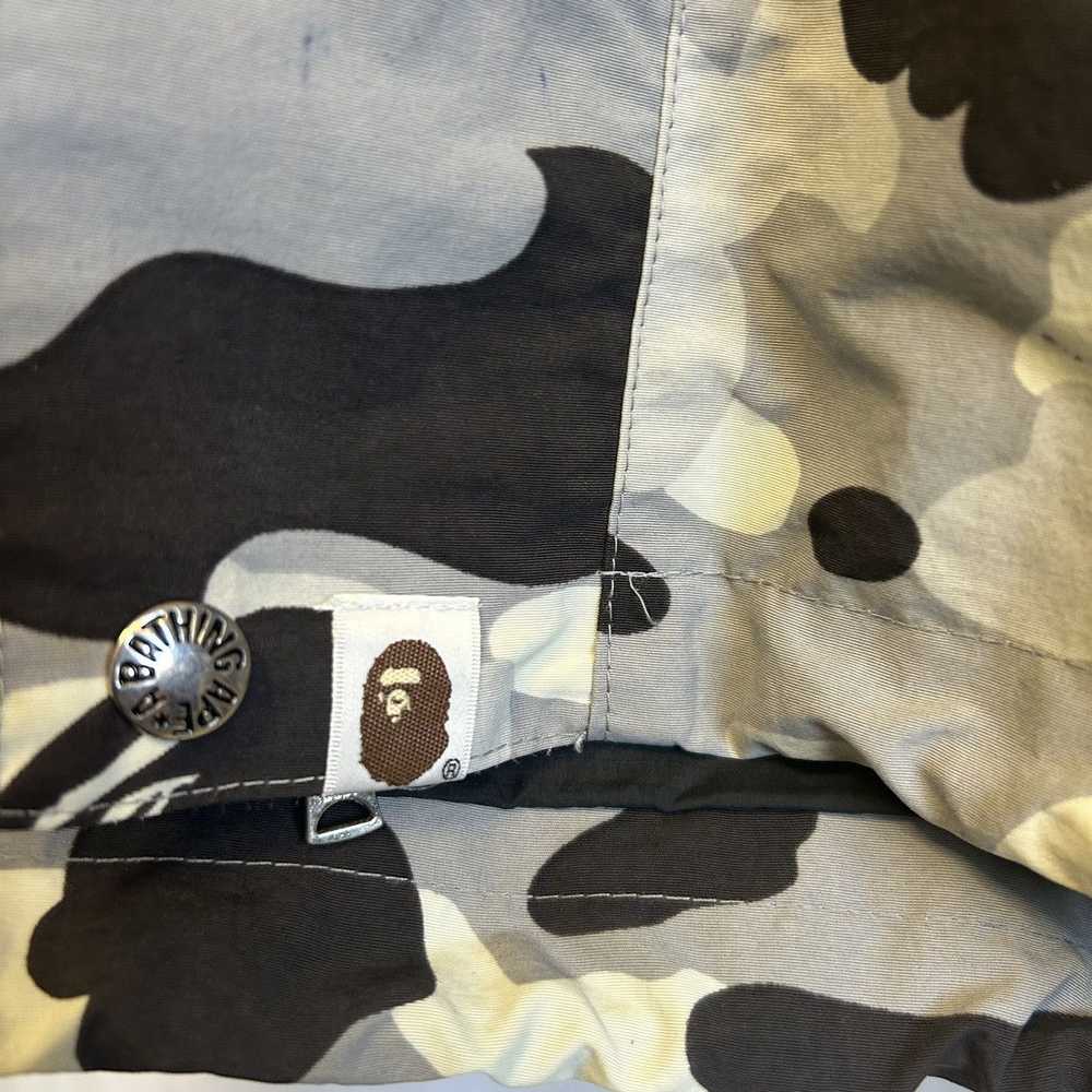 Bape Bape Early 2000s Grey Camo Snowboard Jacket - image 7