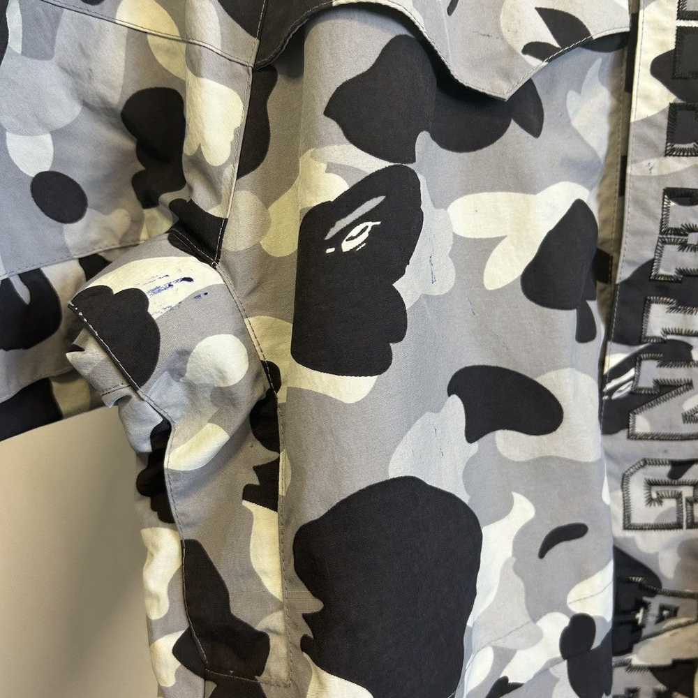 Bape Bape Early 2000s Grey Camo Snowboard Jacket - image 9