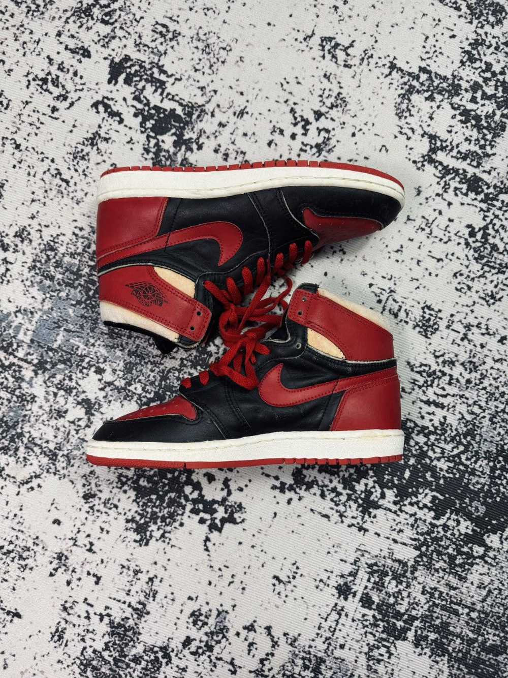 Jordan Brand × Nike Jordan 1 High OG Bred Black R… - image 3