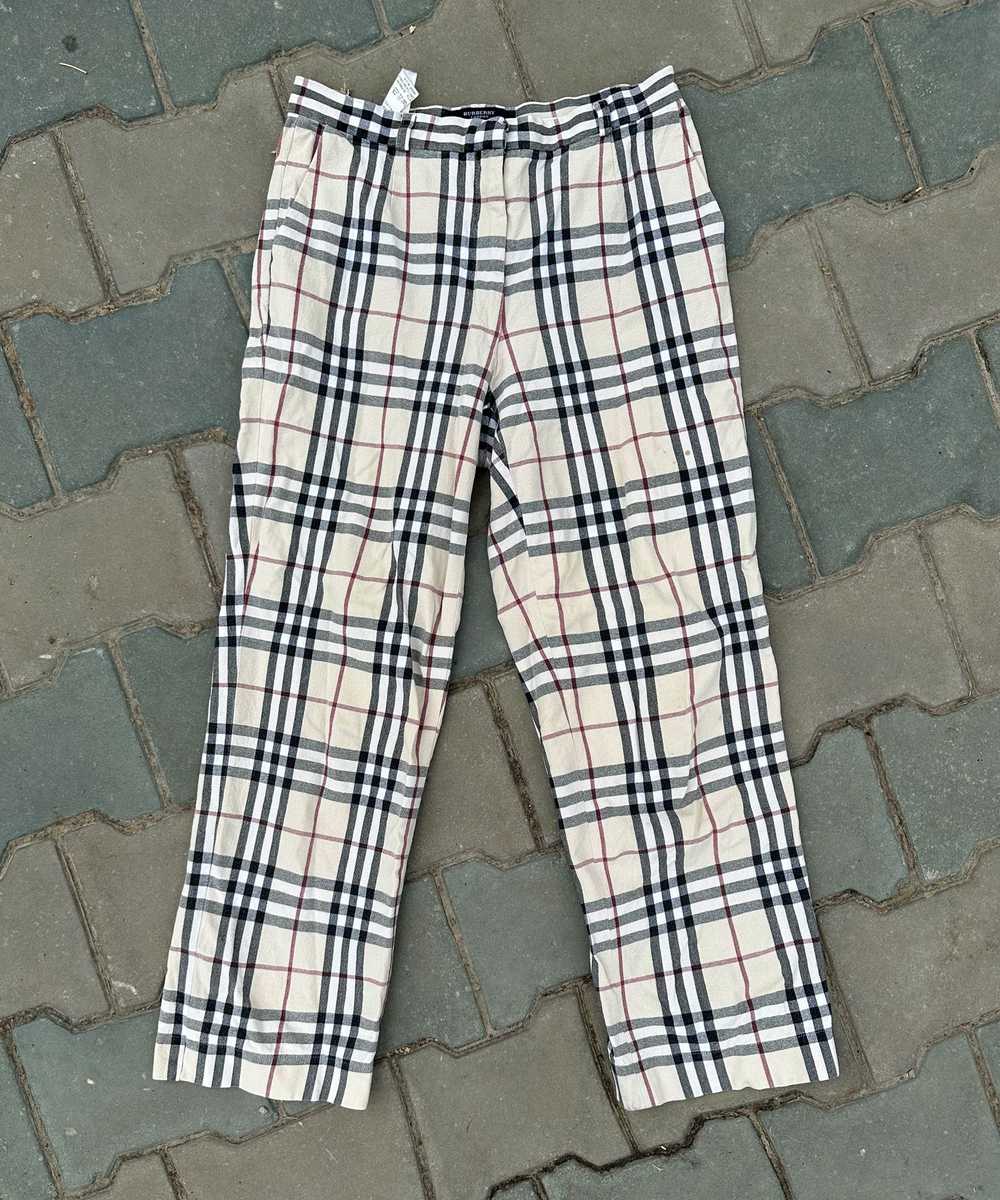 Burberry × Vintage BURBERRY Cropped Pants Nova Ch… - image 5