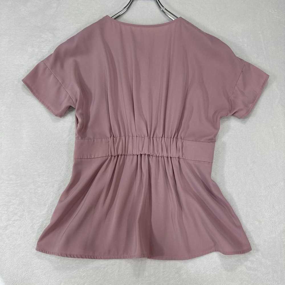 2449 Medum blouse short-sleeved pink tunic T-shir… - image 12