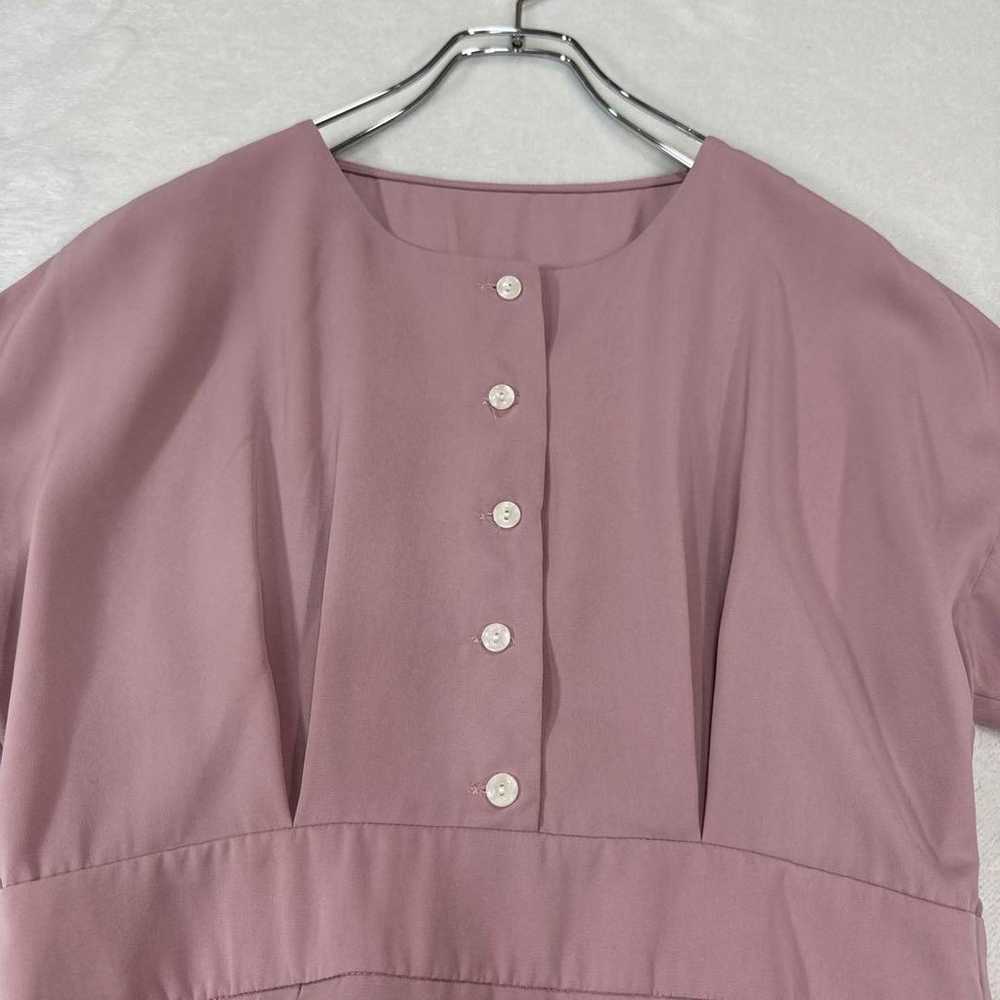 2449 Medum blouse short-sleeved pink tunic T-shir… - image 4