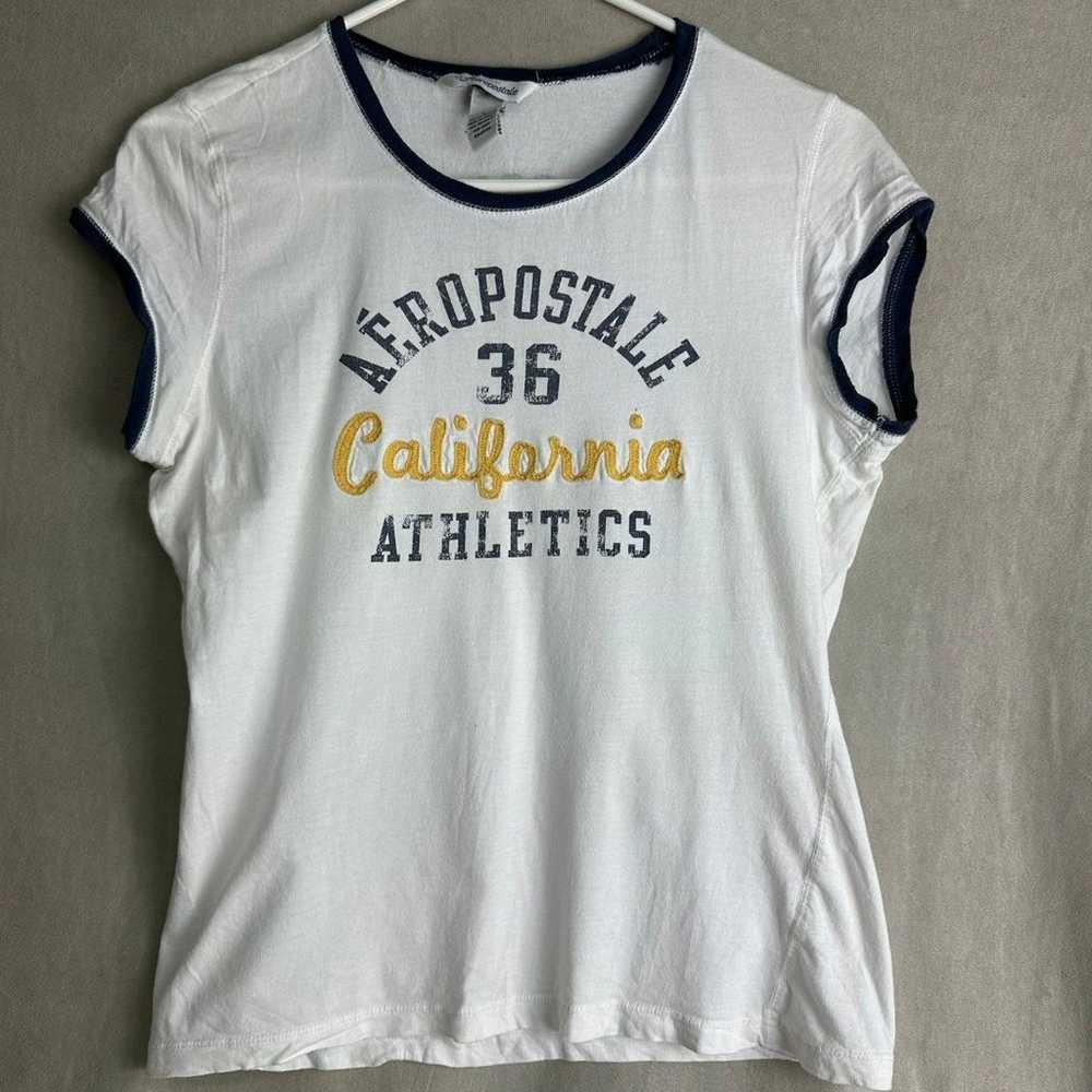 Aeropostale Y2k ringer t-shirt vintage elena gilb… - image 1