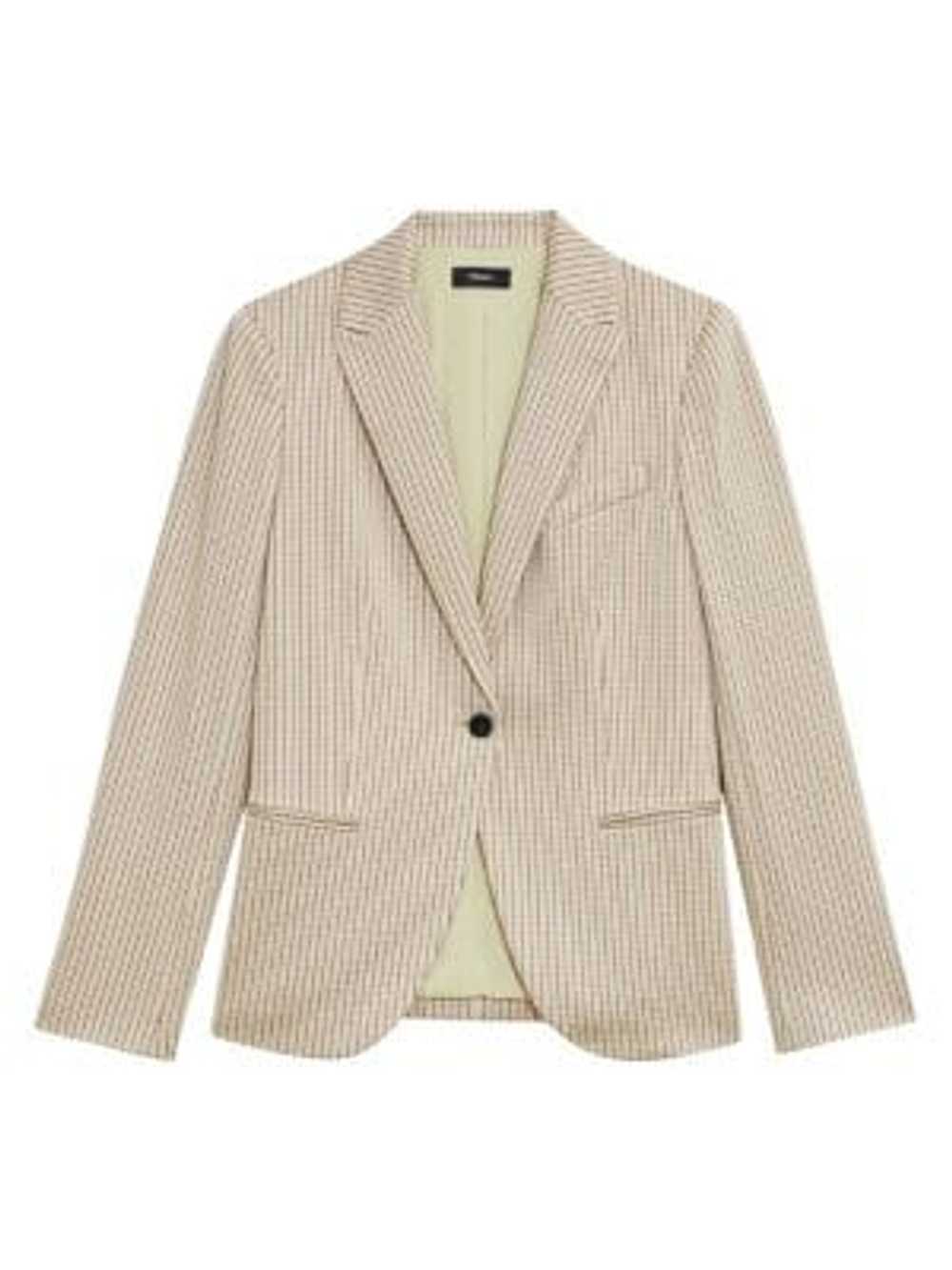 Theory Houndstooth Single-Breasted Blazer - 0 - B… - image 1