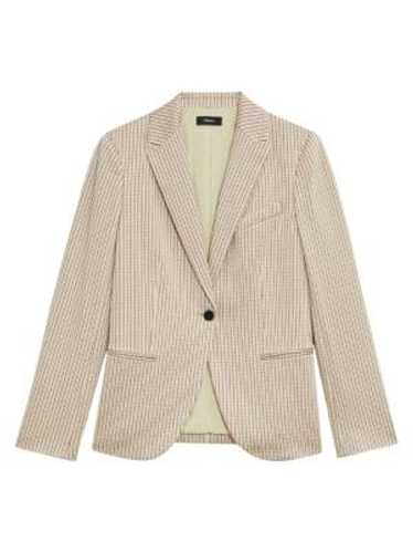 Theory Houndstooth Single-Breasted Blazer - 0 - B… - image 1