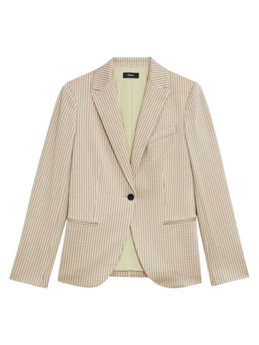 Theory Houndstooth Single-Breasted Blazer - 0 - B… - image 2