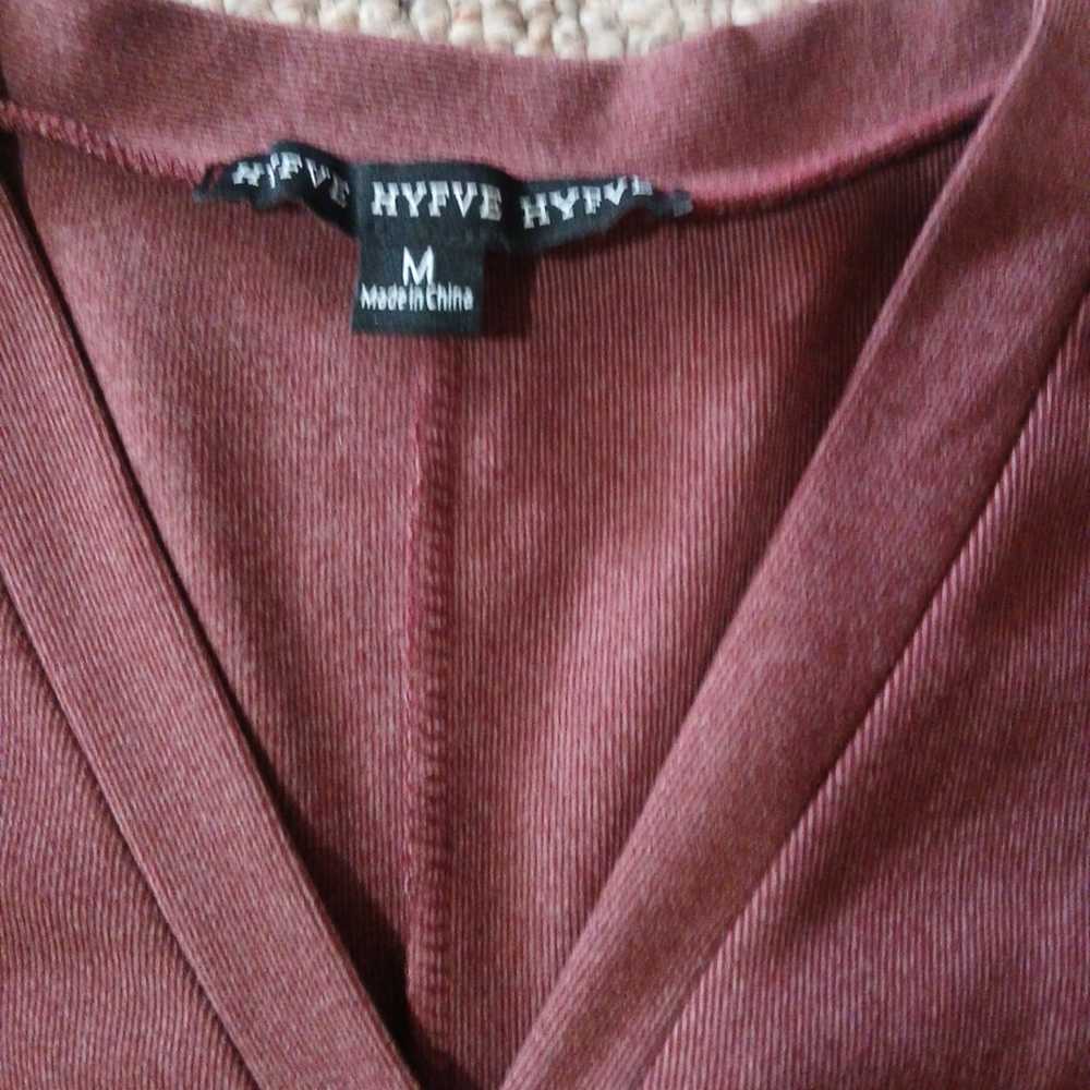 HYFVE HYFVE HYFVE Mauve vneck sweater dress NWOT … - image 6