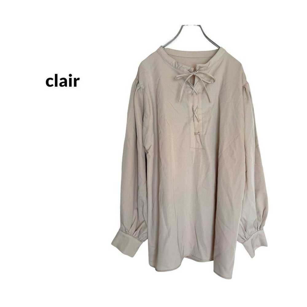 S3180【Après Jour Clair】F Front Lace-Up Shirt Tunic - image 1