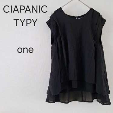 224* Chao Panic T-P No Sleeve Top Black Sheer Flar