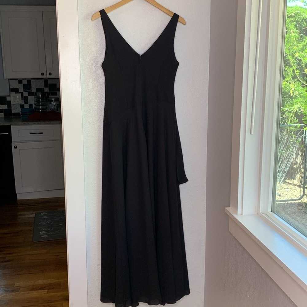 David's Bridal black maxi dress sleeveless lined … - image 2