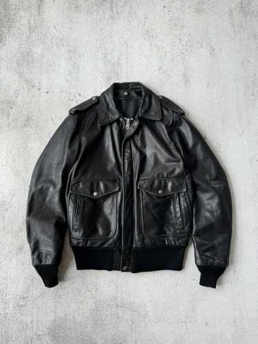 Genuine Leather × Leather Jacket × Schott Schott A