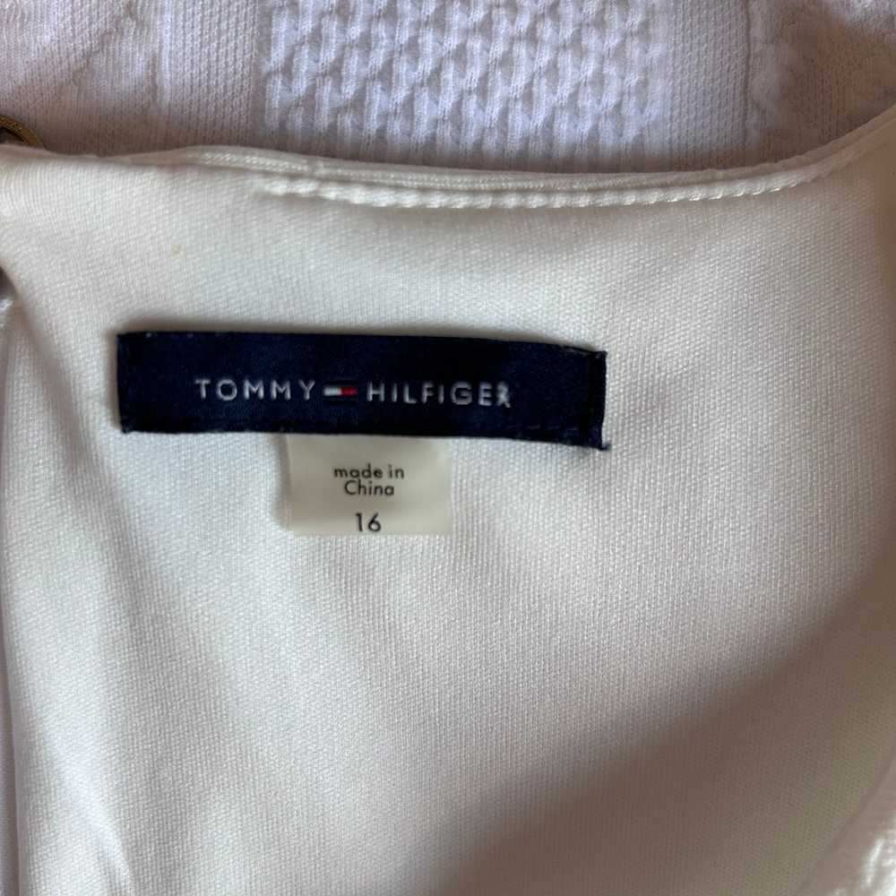 Tommy Hilfiger Winter White Lined Short Sleeve Dr… - image 7