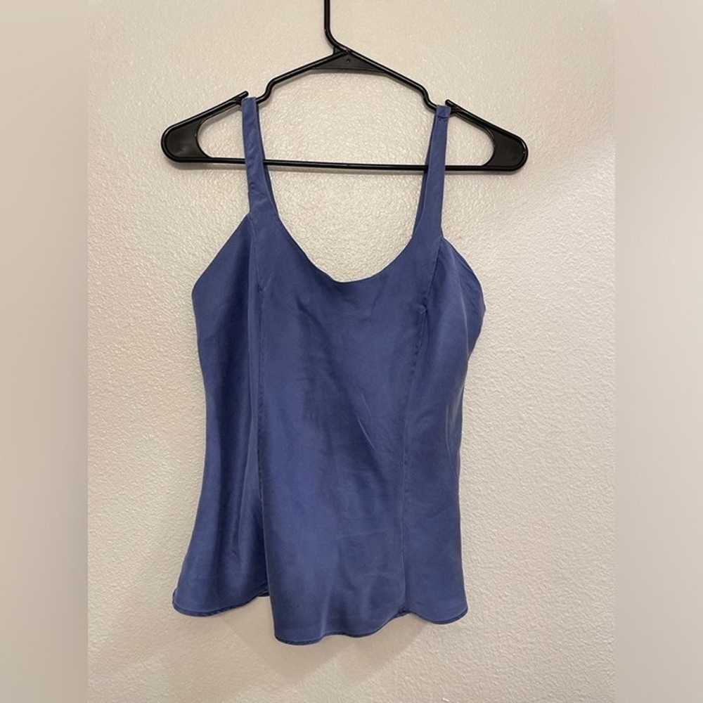 Victoria’s Secret Women’s Vintage Blue Silk Top S… - image 5