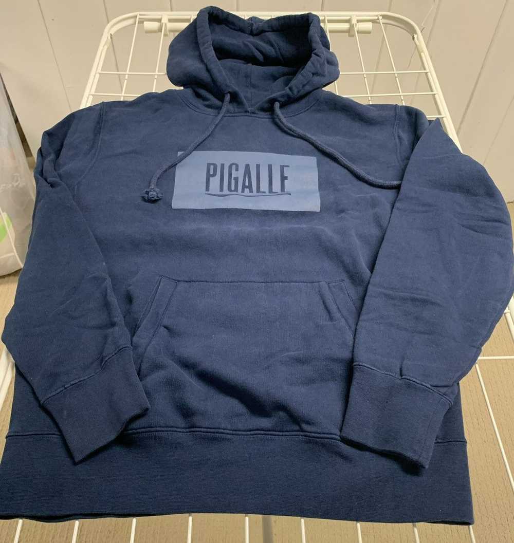 Pigalle Rare Pigalle Paris Box Logo Hoodie Navy P… - image 2