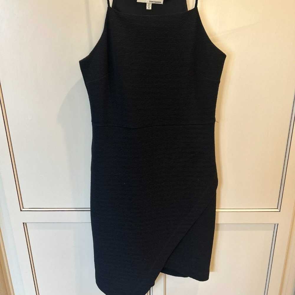 June & Hudson Black Asymmetrical Cocktail Dress S… - image 2