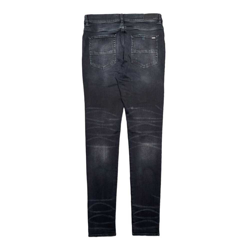 Amiri Amiri MX1 Green Ultra Suede Repair Jeans Ag… - image 2