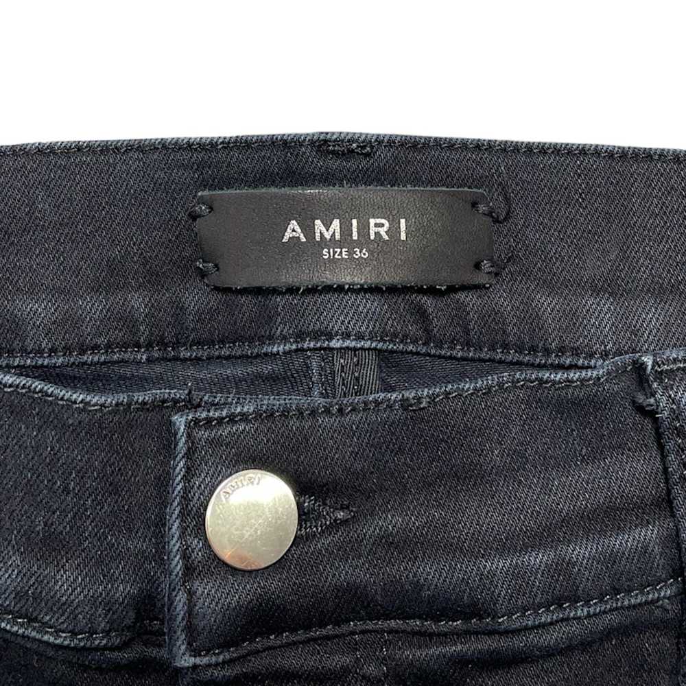 Amiri Amiri MX1 Green Ultra Suede Repair Jeans Ag… - image 4