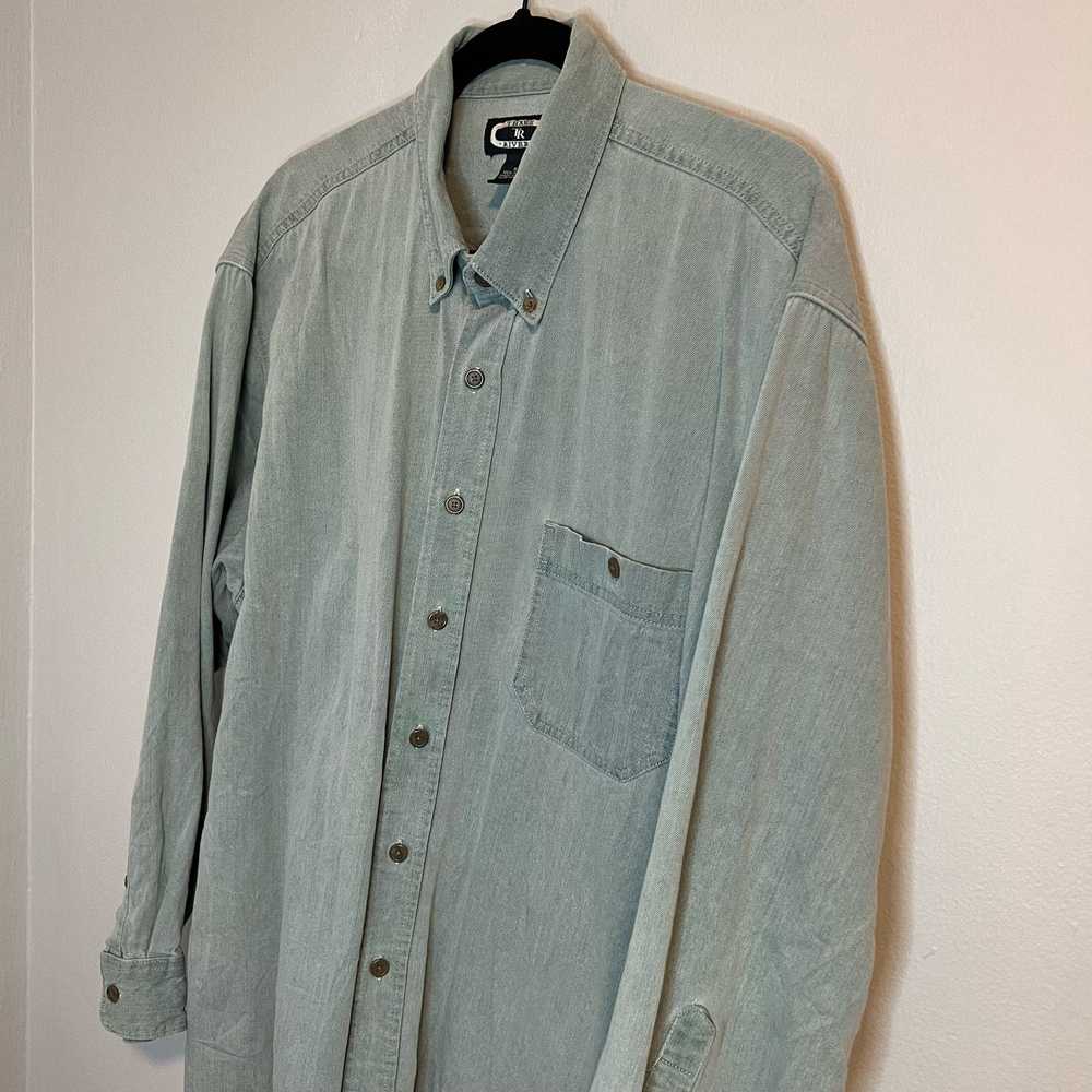 Vintage Vintage Three Rivers Denim Button Down Je… - image 6