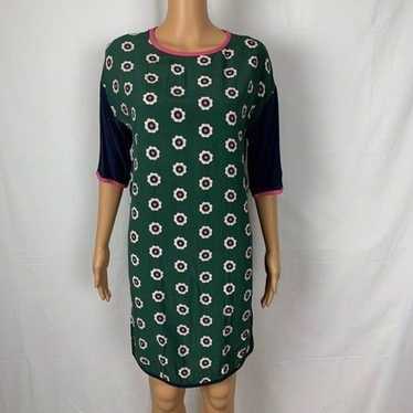 Boden Floral Shift Dress Color block 1/2