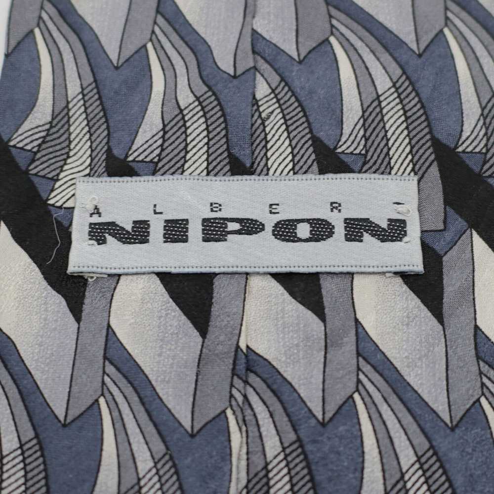 Albert Nipon Albert Nipon Abstract Geometric Silv… - image 3