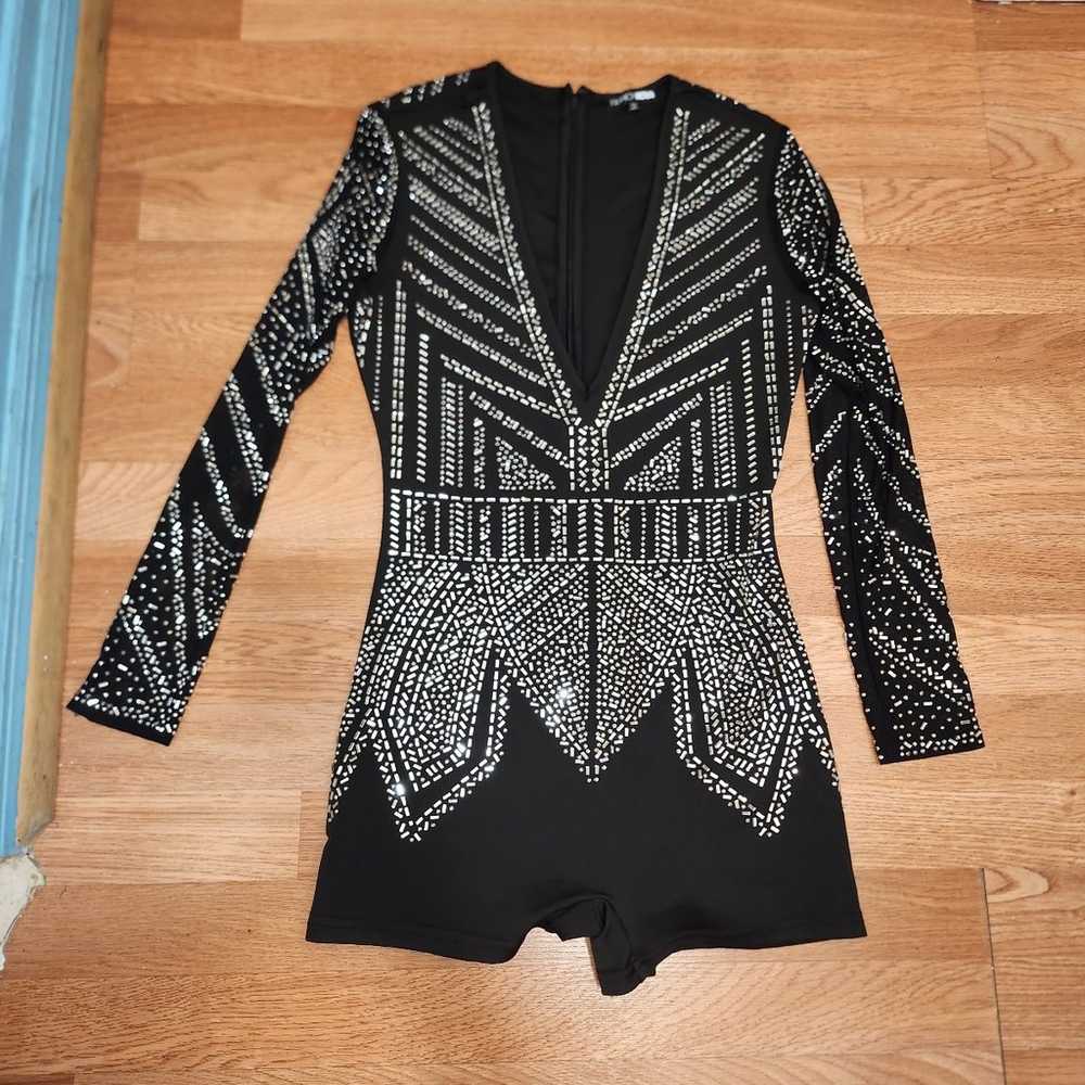 Stars Aligned Embellished Romper - image 1