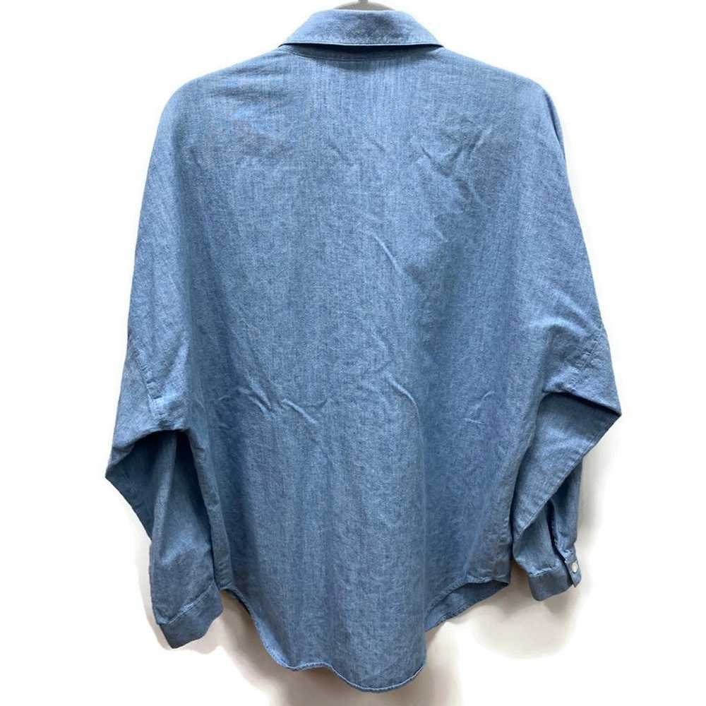 Vtg Banana Republic Safari Women’s L Blue Cotton … - image 7