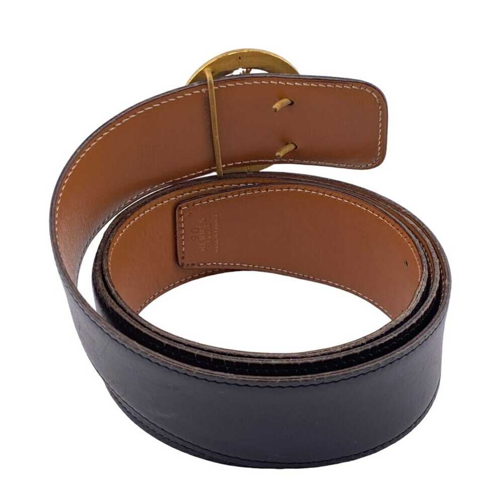 Hermes HERMES Horse Buckle Belt Black Unisex - image 2