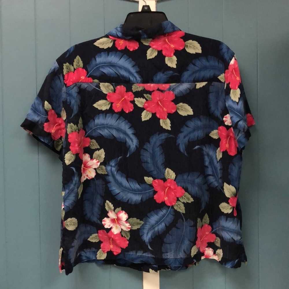 La Cabana vintage womens Hawaiian button down shi… - image 4