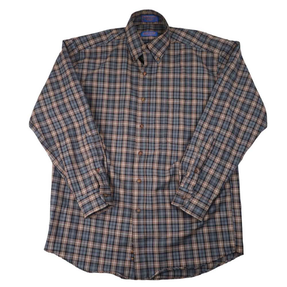 Pendleton Sir Pendleton %100 Wool Button Down Shi… - image 1