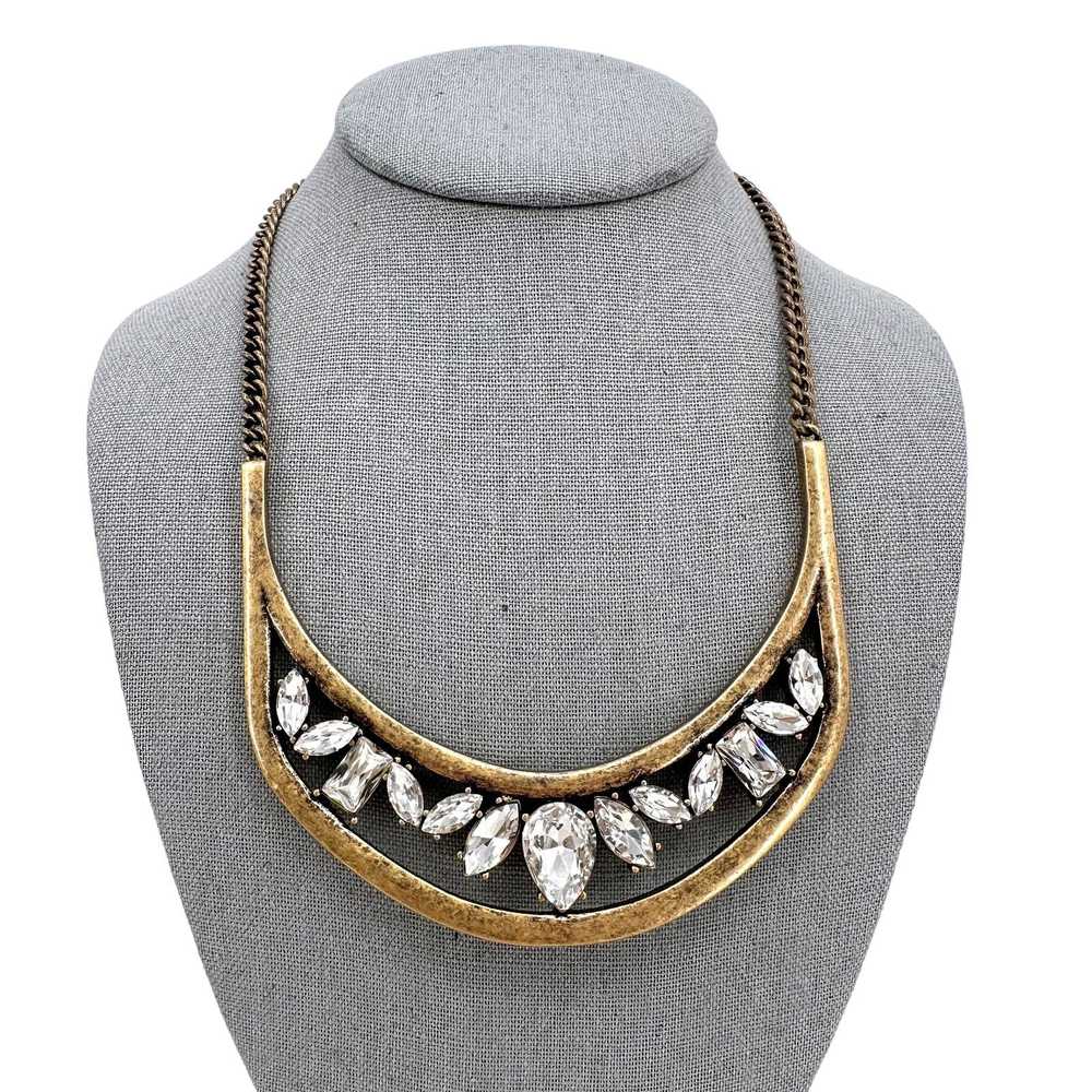 Other Baublebar Statement Necklace Clear Rhinesto… - image 2