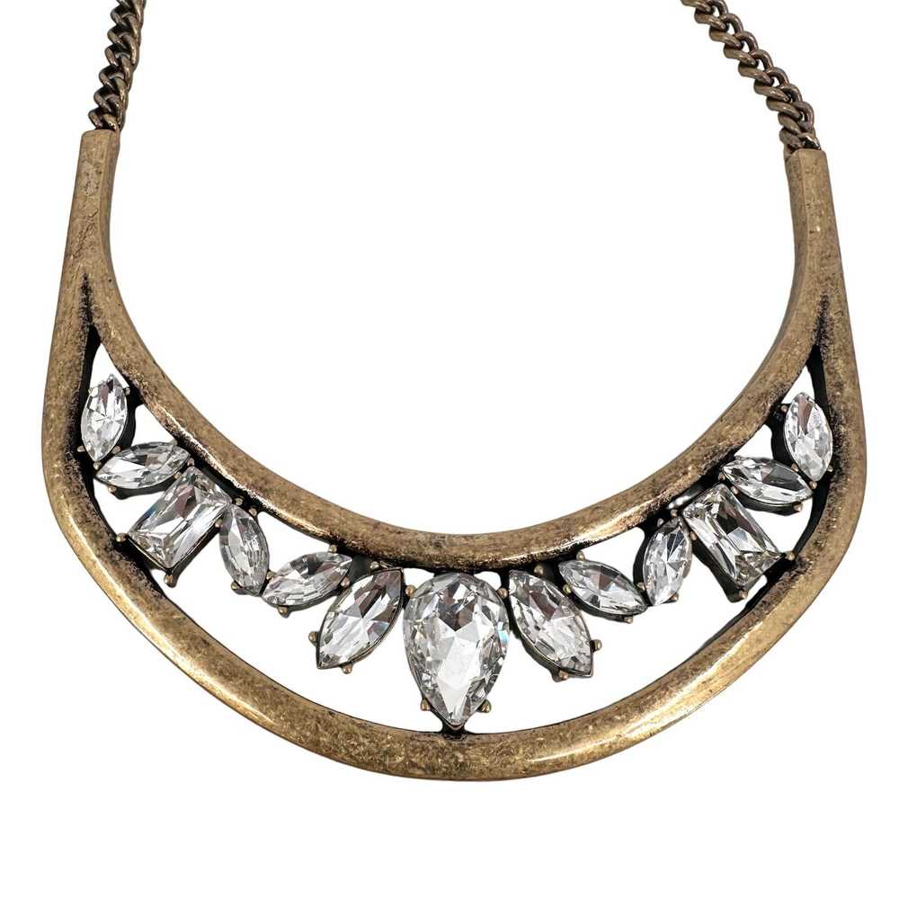 Other Baublebar Statement Necklace Clear Rhinesto… - image 3