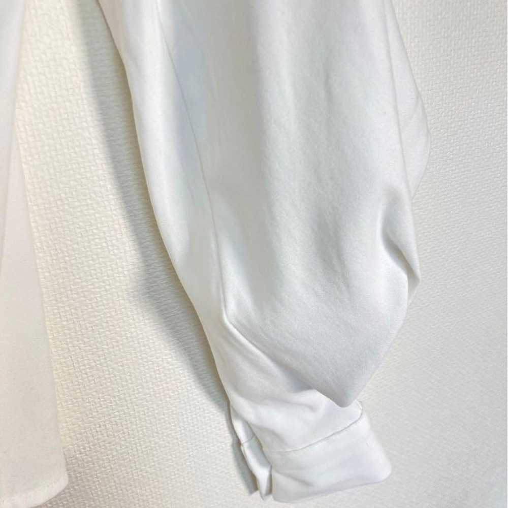 1515【JunoA】White Long Sleeve Shirt Balloon Sleeve… - image 11