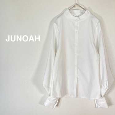 1515【JunoA】White Long Sleeve Shirt Balloon Sleeve… - image 1