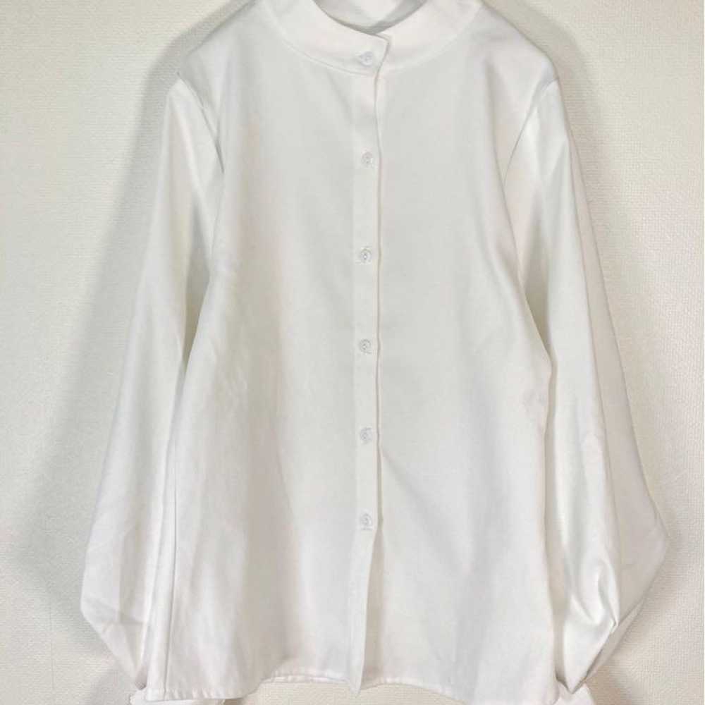 1515【JunoA】White Long Sleeve Shirt Balloon Sleeve… - image 2