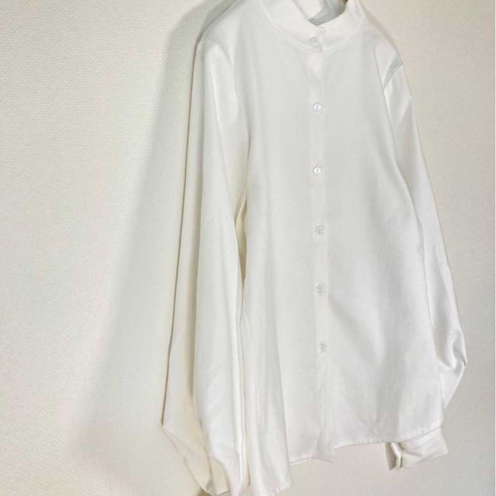 1515【JunoA】White Long Sleeve Shirt Balloon Sleeve… - image 4