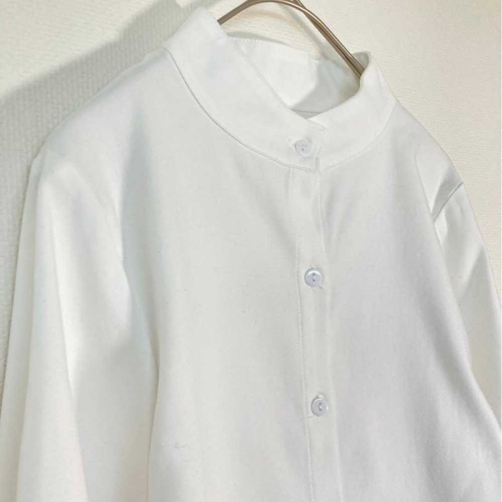 1515【JunoA】White Long Sleeve Shirt Balloon Sleeve… - image 5