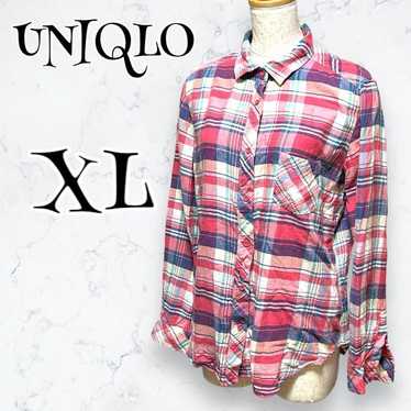 【UNIQLO】
Uniqlo Check Shirt (XL) Red Casual Oversi