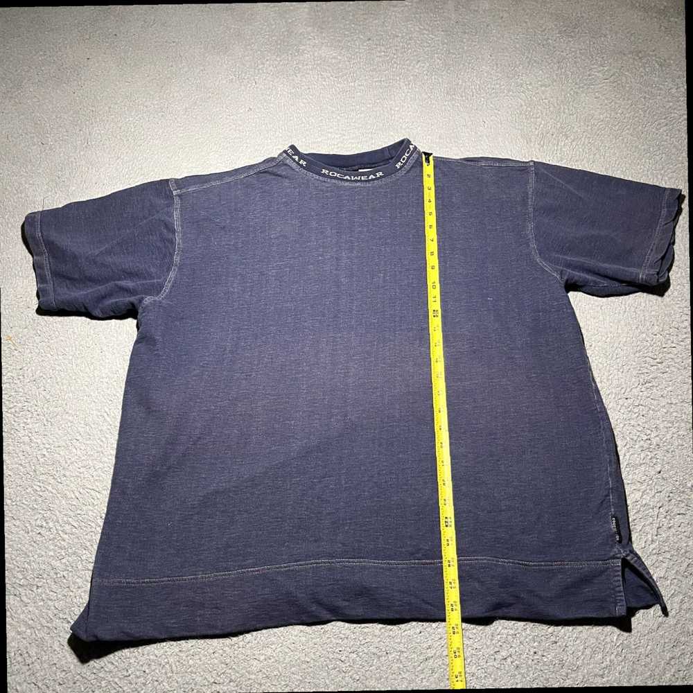 Rocawear Authentic Mens XXL Blue Short Sleeve Hip… - image 2