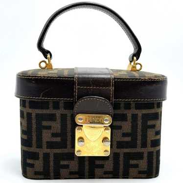 Fendi FENDI Vanity Bag Case Zucca Pattern Canvas … - image 1