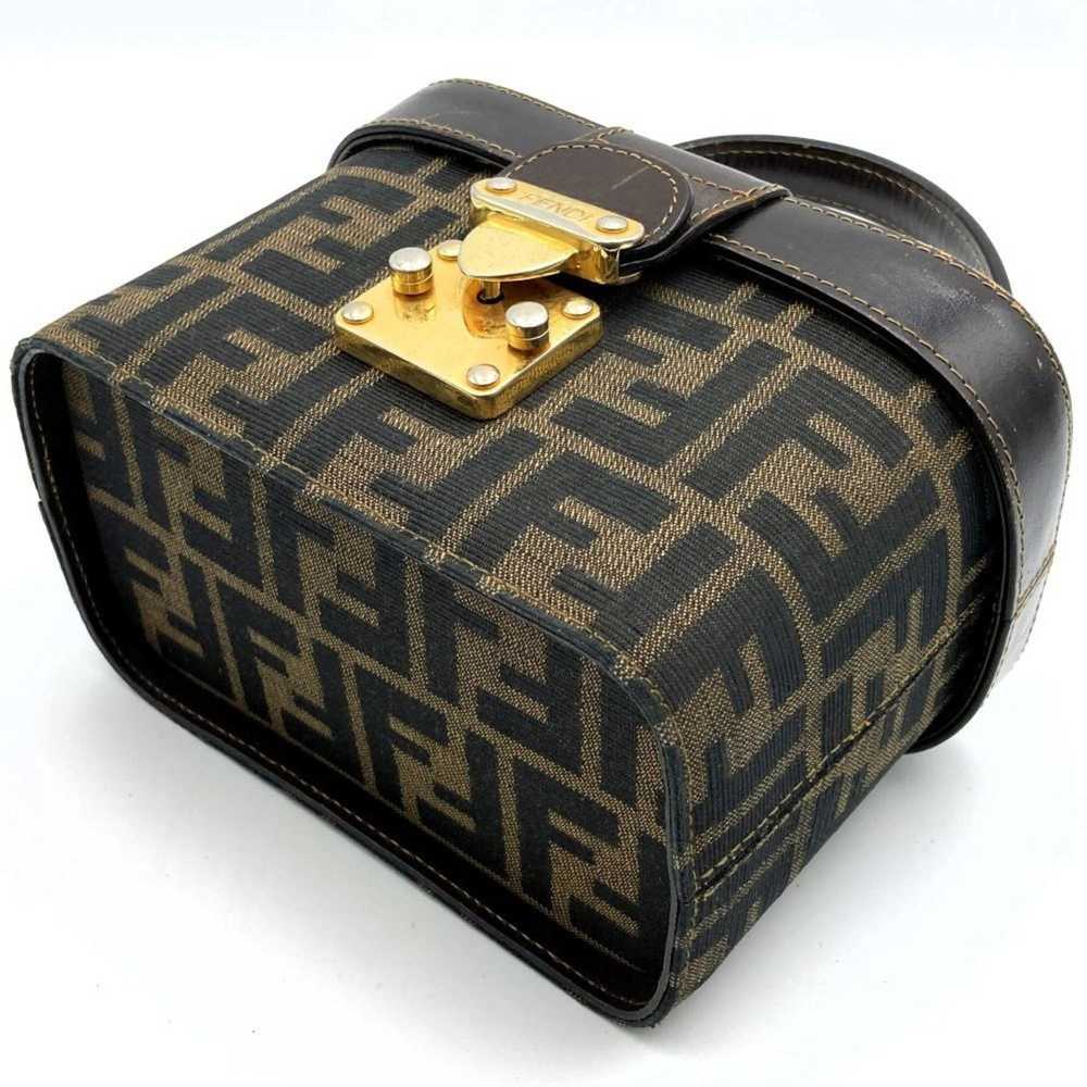 Fendi FENDI Vanity Bag Case Zucca Pattern Canvas … - image 3