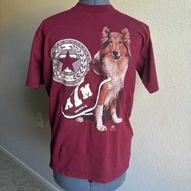 Vintage 90’s Texas A&M Aggies Reveille T-Shirt Re… - image 1