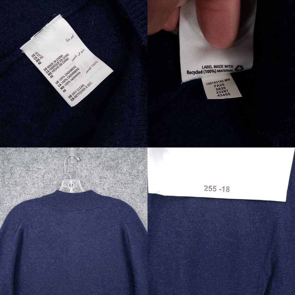 Tasso Elba Blue Cashmere Extra Large Men's XL 1/4… - image 8