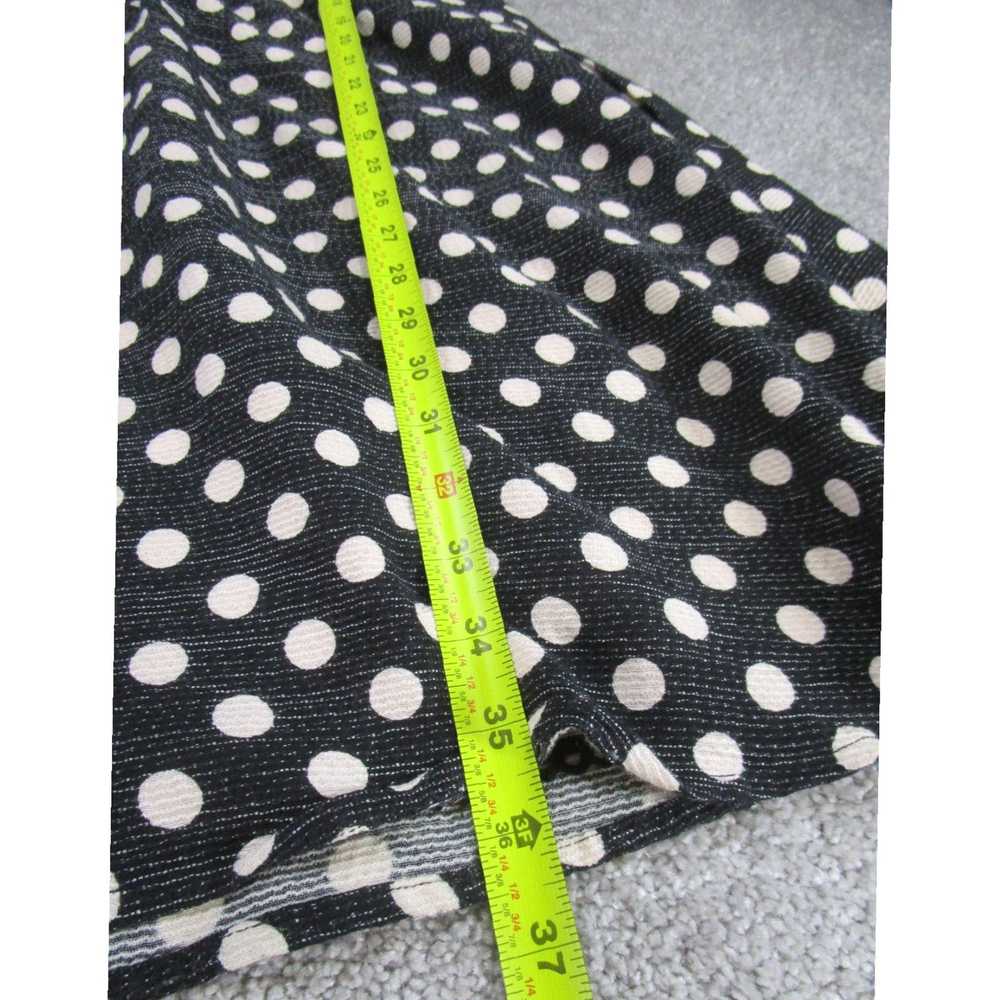 Vintage Black Polka Dot Cotton Blend Sleeveless F… - image 4