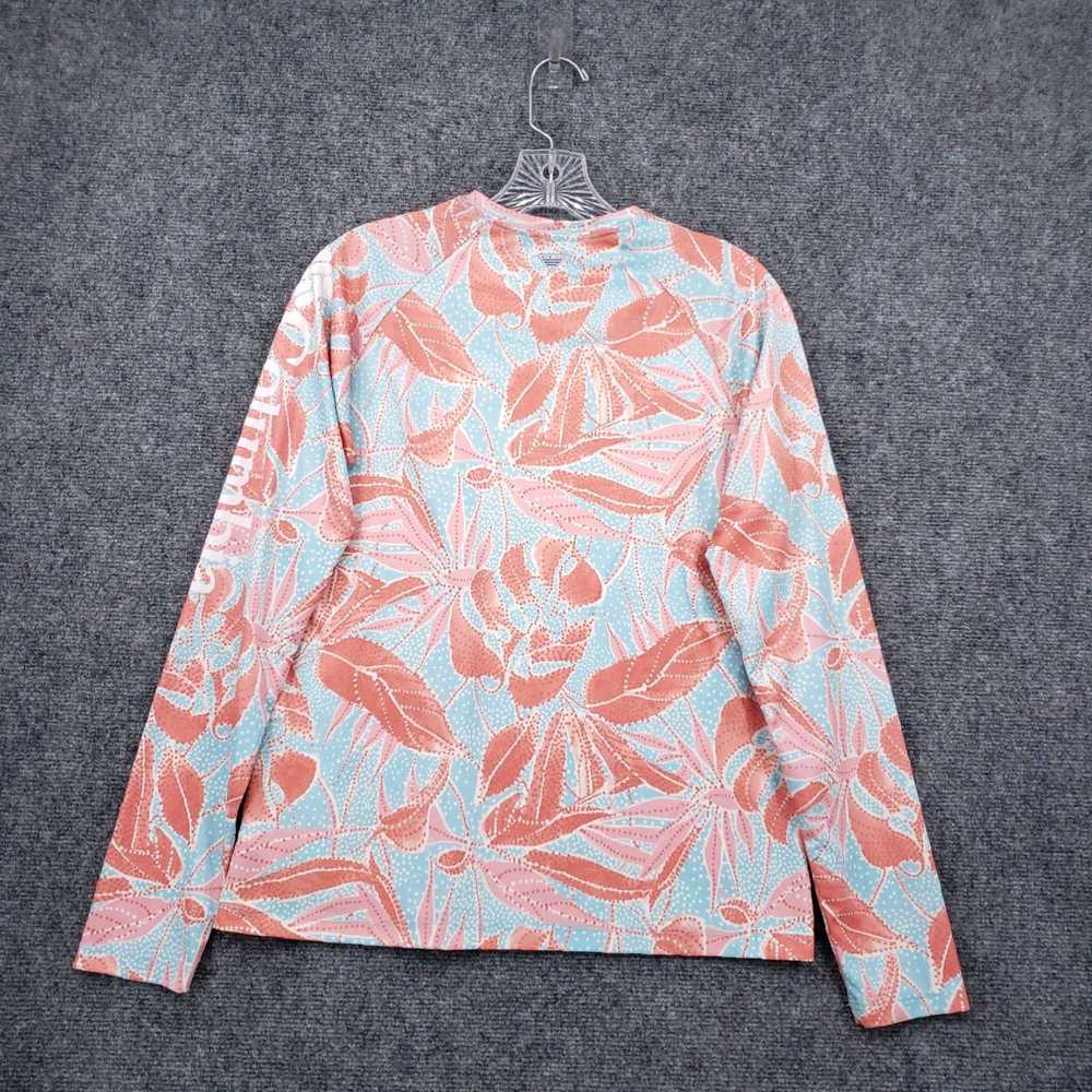 Vintage Orange Floral Dot Pattern Tidal Tee Women… - image 2