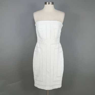 White House Black Market Exquisite Strapless Embro