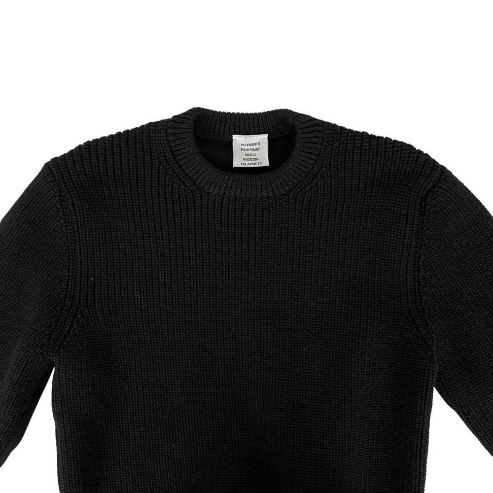 Vetements A/W 2015 Neoprene-Back Knit Sweater (AW… - image 3